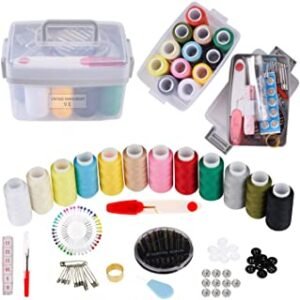 128pcs Portable Sewing Kit Set